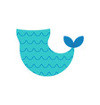 mermaid tail isolated template magical artifact vector image
