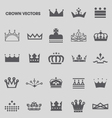 set of crowns and tiaras vector image