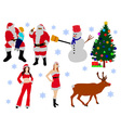 christmas vs vector image