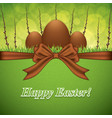 easter greeting card vector image vector image