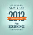 new year 2013 design vector image