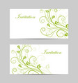 set of horizontal banners with flowers vector image