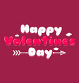 valentines day banner logo background vector image vector image