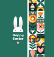 easter card geometric design vector image