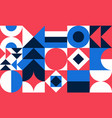 simple geometric pattern bright color vector image