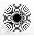 concentric circles progressive line weight design vector image