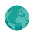 earth planet icon vector image vector image