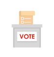 vote election box icon flat style vector image