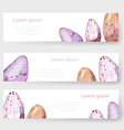 watercolor easter holiday cards tags banners set vector image vector image