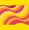 abstract color wavy background line pattern vector image vector image