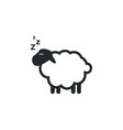 sheep sleep graphic design template vector image