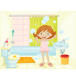 bathroom vector image