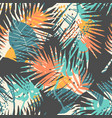 seamless exotic pattern with tropical plants vector image