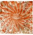 beautiful vintage background with floral pattern vector image vector image