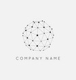 geometric shapes unusual and abstract logo vector image
