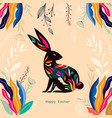 happy easter vector image vector image