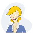 telephone operator vector image