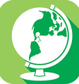 globe icon vector image vector image