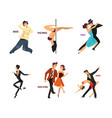 professional dancer people dancing performing vector image