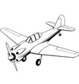 propeller air plane vector image