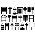 set of different directional signs vector image
