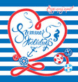 seasonal card with frame in heart shape on paint vector image