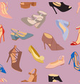 womens shoes flat fashion footwear design vector image vector image