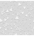 abstract geometric 3d white seamless pattern vector image