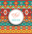 ethnic geometric seamless pattern vector image