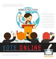 flat election colorful template vector image