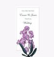 greeting card template design vector image vector image