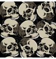 seamless background with skulls vector image vector image