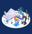 self and online education science research vector image