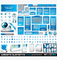 web elements vector image vector image