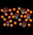 basketball background vector image vector image