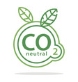 co2 neutral vector image vector image