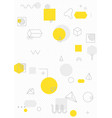 colorful trend geometric pattern vector image vector image