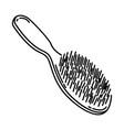bristle brush icon doodle hand drawn or outline vector image vector image