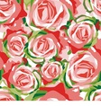 seamless background with beautiful flowers vector image