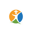 education logo template design vector image