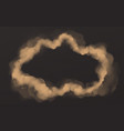 smoke circle round smog cloud cigarette vapor vector image vector image