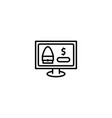 online shopping icon vector image vector image