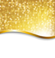 golden holiday poster vector image