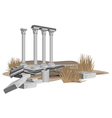 greek architecture vector image