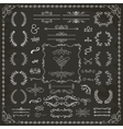 vintage hand drawn design elements vector image