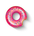 float doughnut ring icon vector image