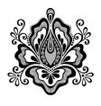 beautiful decorative flower vector image