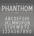 font with shadow vector image