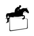 horse rider vector image