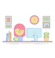 office worker icon for business vector image vector image
